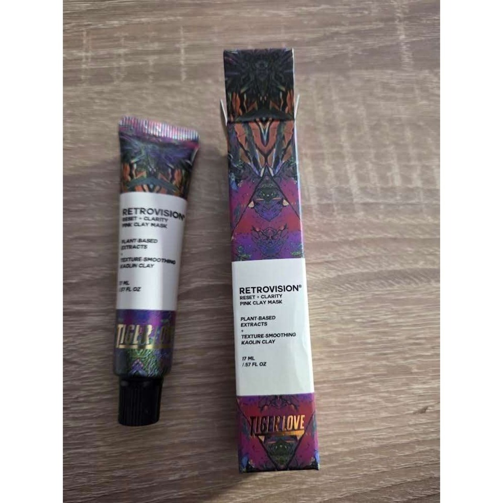 Tigerlve Retrovison Reset Clarity Pink Kaolin Clay Mask 17ml 057fl‎ oz